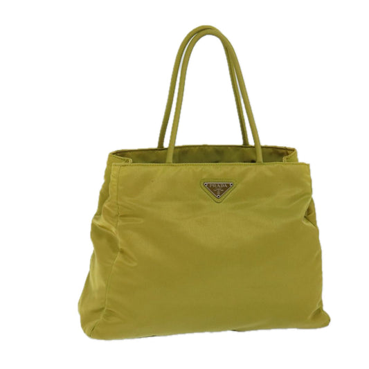 PRADA Tote Bag Nylon Yellow  71907