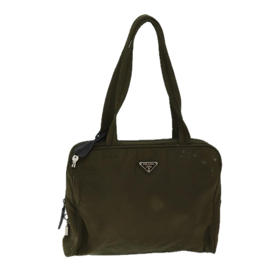 PRADA Shoulder Bag Nylon Khaki  71908