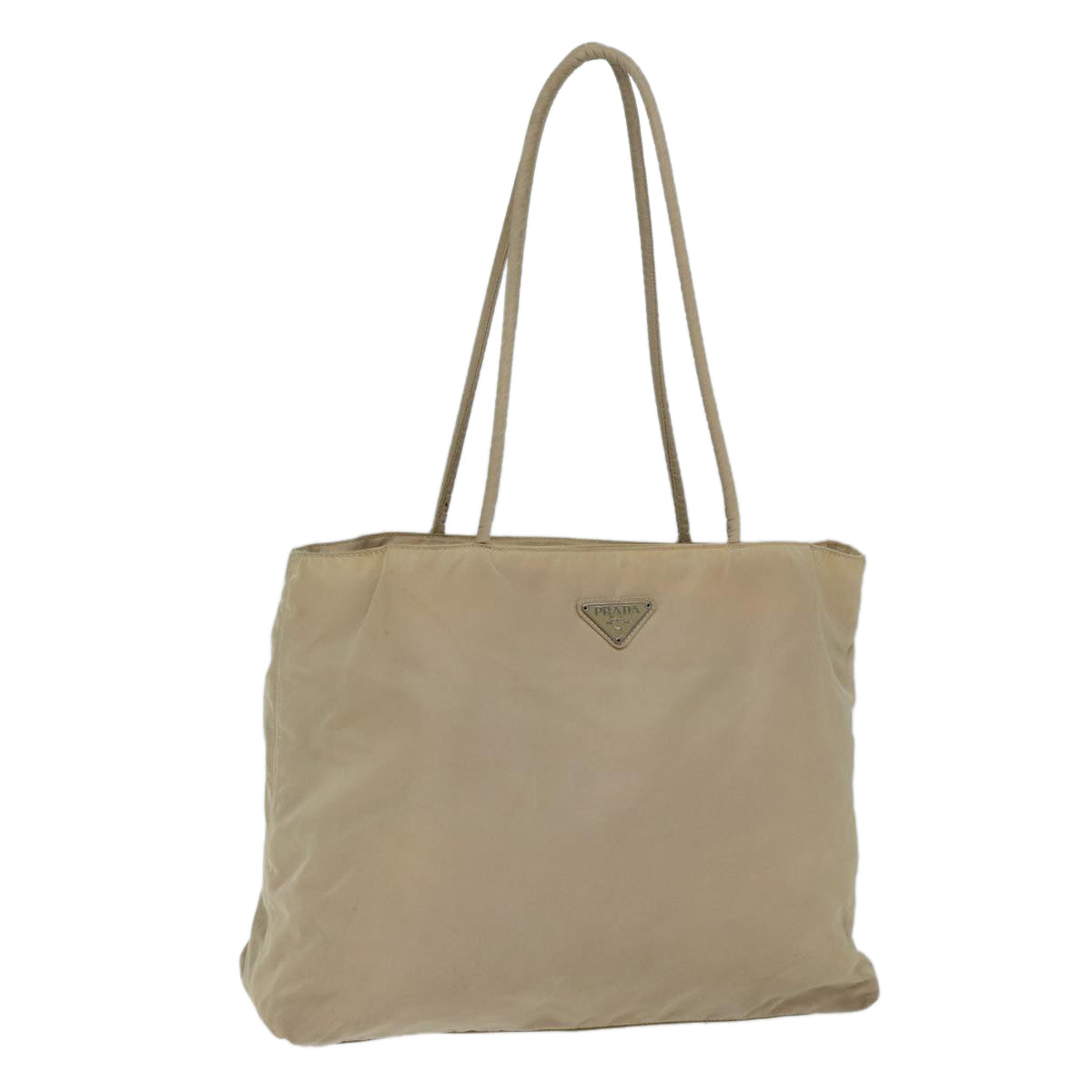 PRADA Tote Bag Nylon Beige  71910
