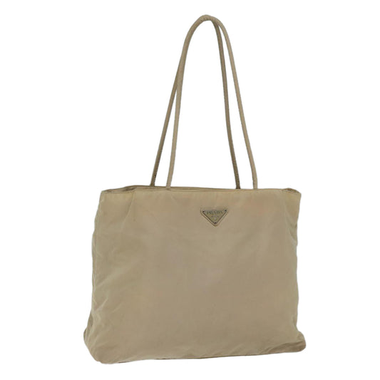 PRADA Tote Bag Nylon Beige  71910