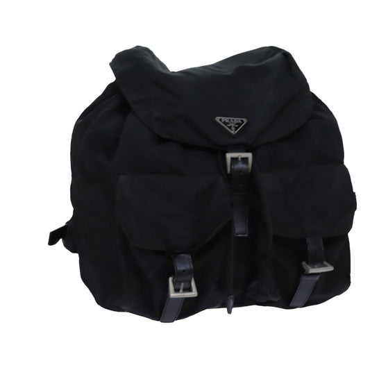 PRADA Backpack Nylon Black  71911