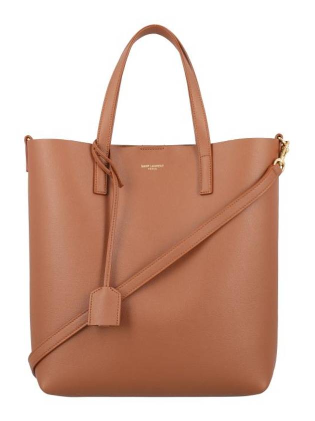 Saint Laurent Shopping Toy Supple Leather Tote Bag Brown
