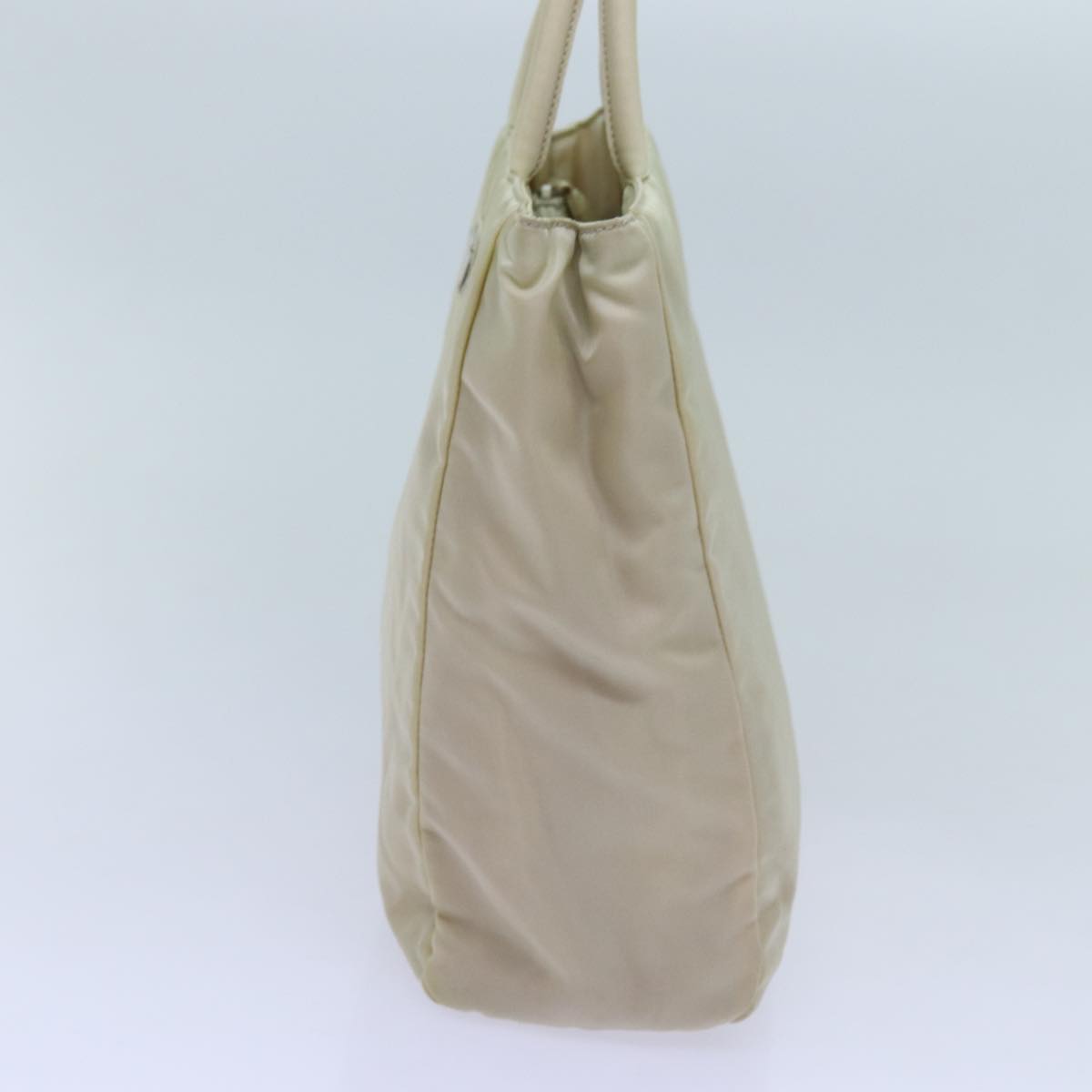 PRADA Hand Bag Nylon Beige  72007
