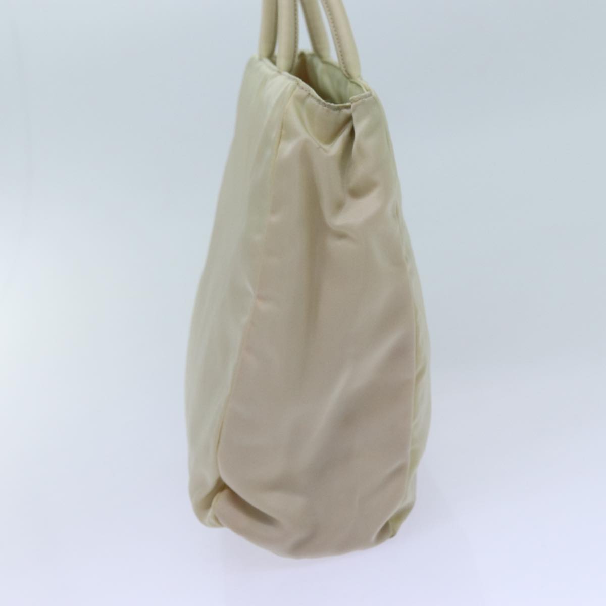 PRADA Hand Bag Nylon Beige  72007