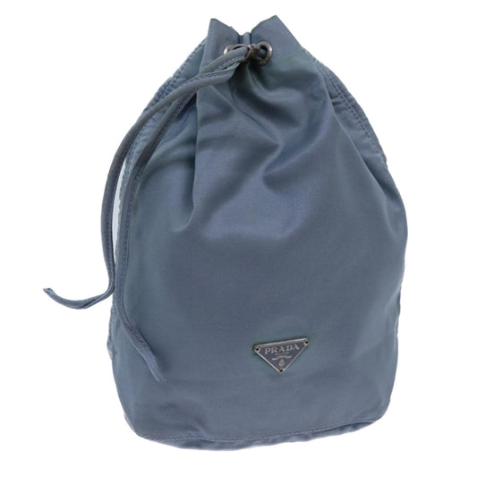 PRADA Pouch Nylon Light Blue  72017