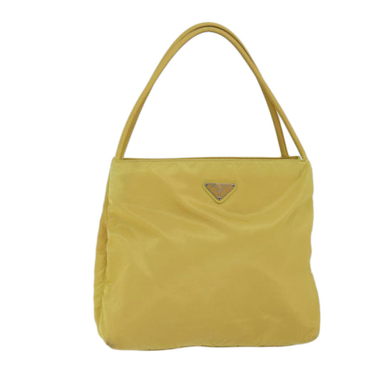 PRADA Shoulder Bag Nylon Yellow  72039