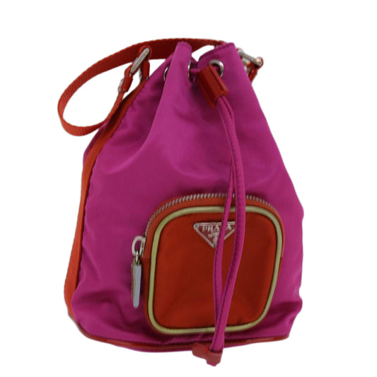 PRADA Pouch Nylon Pink  72054