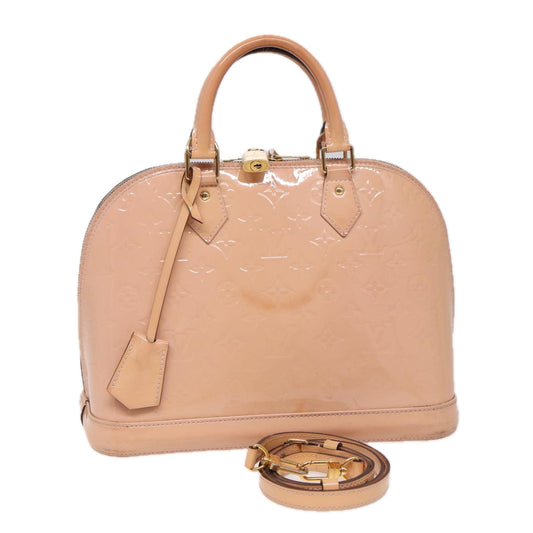 LOUIS VUITTON Monogram Vernis Alma PM Hand Bag Rose Valerine M50412 72067