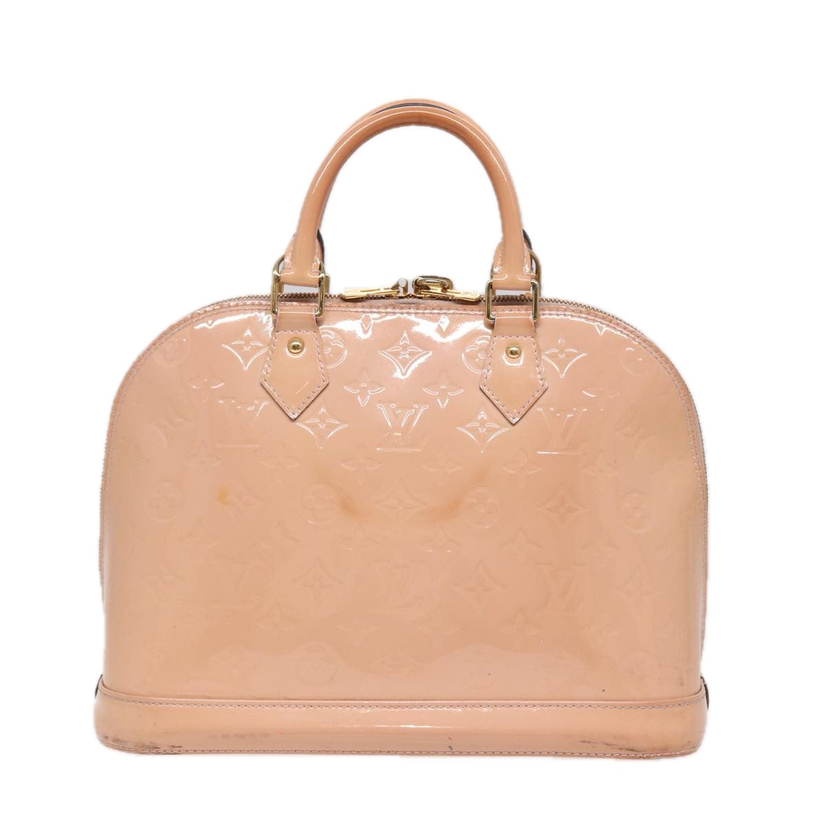 LOUIS VUITTON Monogram Vernis Alma PM Hand Bag Rose Valerine M50412 72067