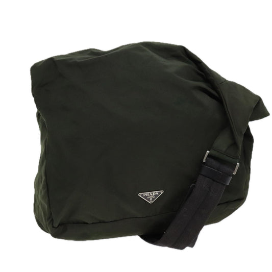 PRADA Shoulder Bag Nylon Khaki  72139
