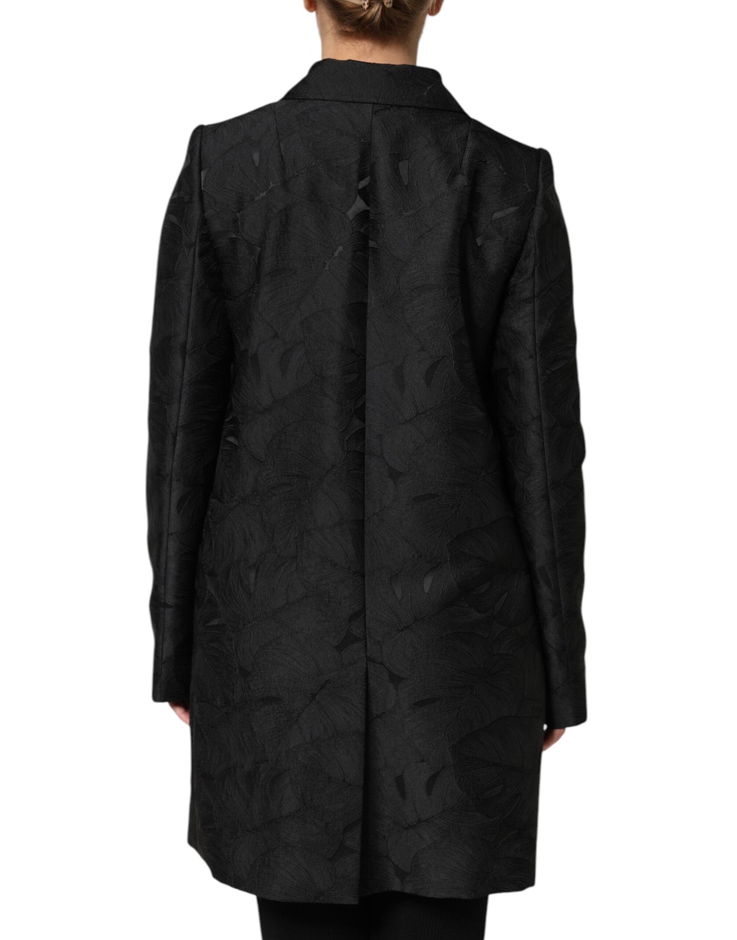 Dolce & Gabbana Black Single Breasted Trench Coat Women's Jacket