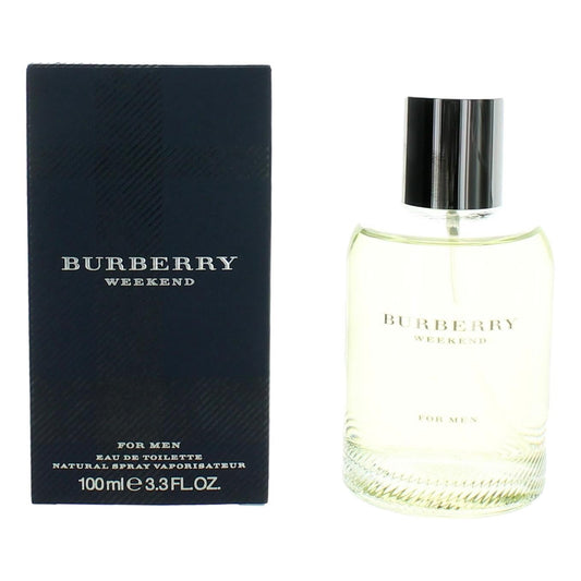 2pcs Burberry Weekend by Burberry, 3.3 oz Eau De Toilette Spray for Men (Week end)