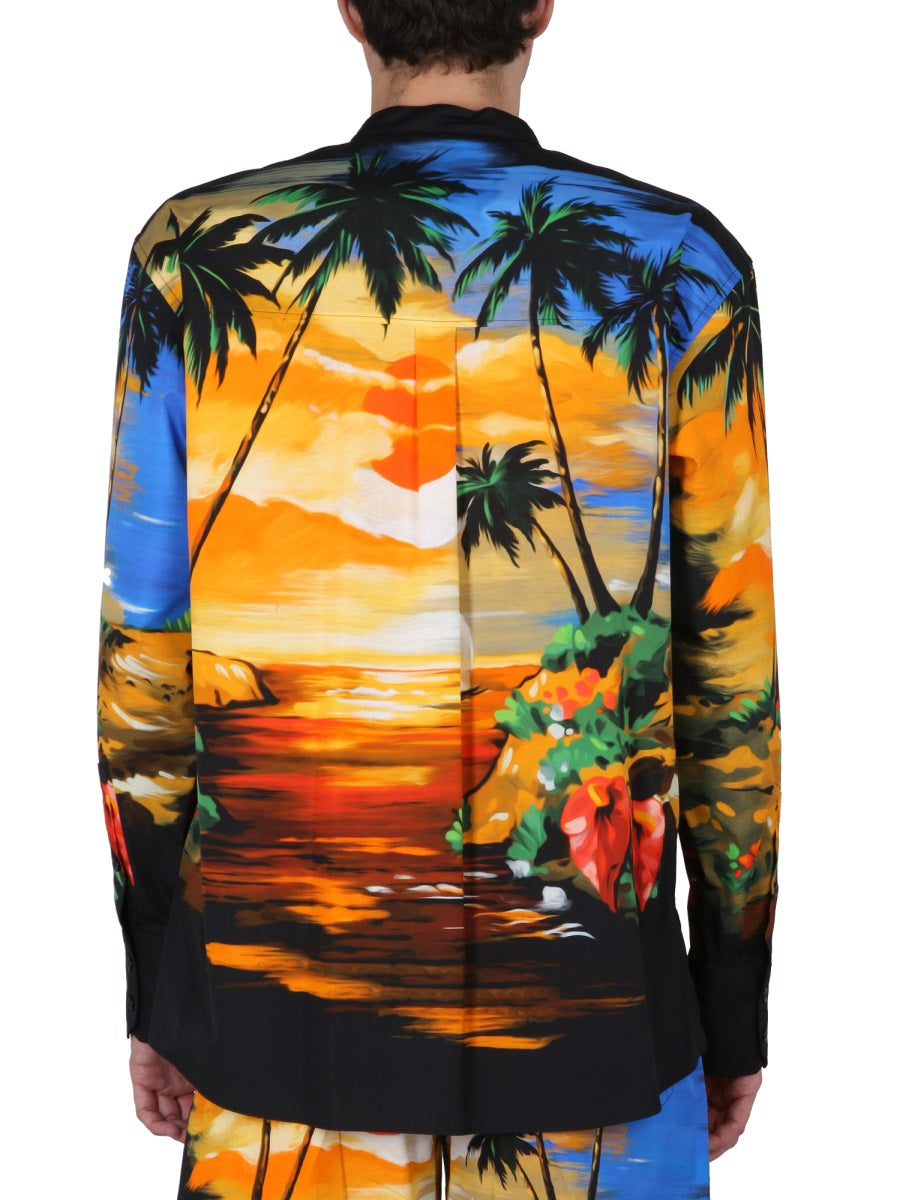 Dolce & Gabbana Men Hawaii Print Shirt