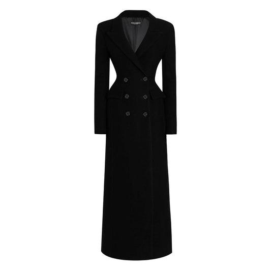 Dolce & Gabbana Black Coats - Double Breasted & Peacoats Women