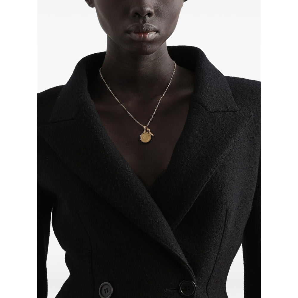 Dolce & Gabbana Black Coats - Double Breasted & Peacoats Women