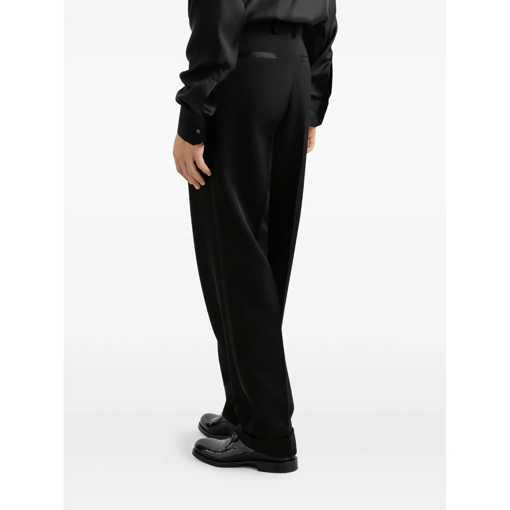 Dolce & Gabbana Black Trousers - Regular & Straight-Leg Trousers Men