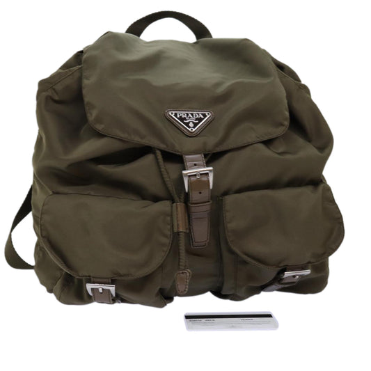 PRADA Backpack Nylon Brown  72453