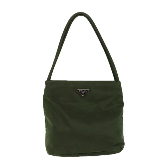 PRADA Shoulder Bag Nylon Khaki  72482