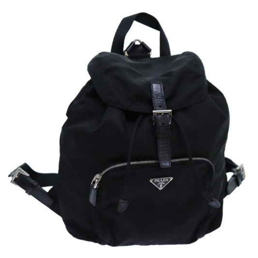 PRADA Backpack Nylon Black  72489