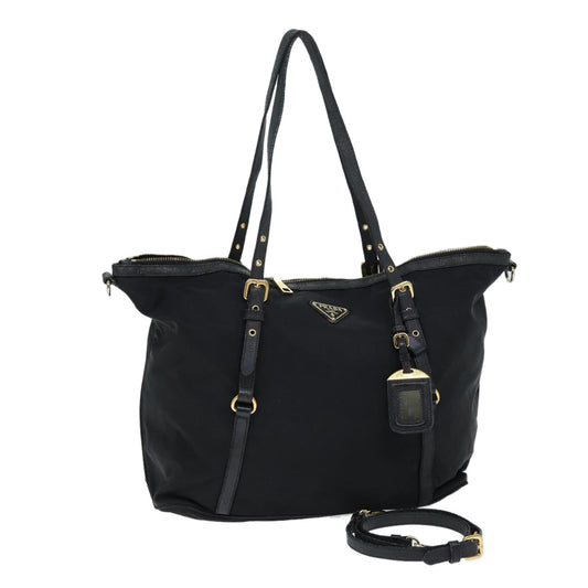 PRADA Shoulder Bag Nylon 2way Black  72565