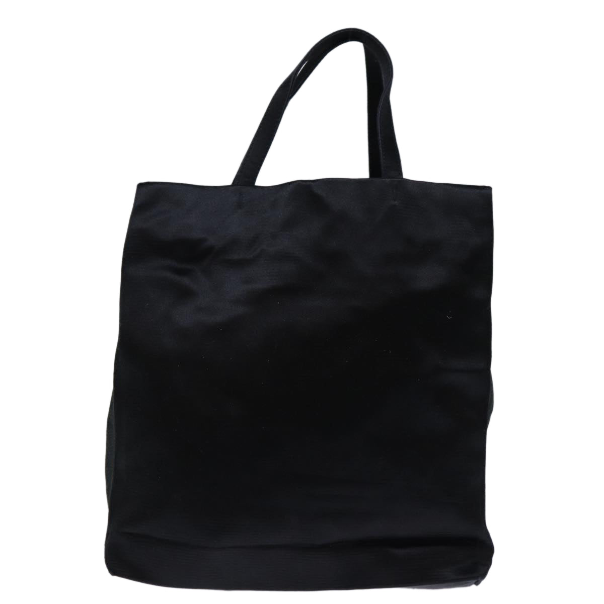 PRADA Hand Bag Satin Black  72570