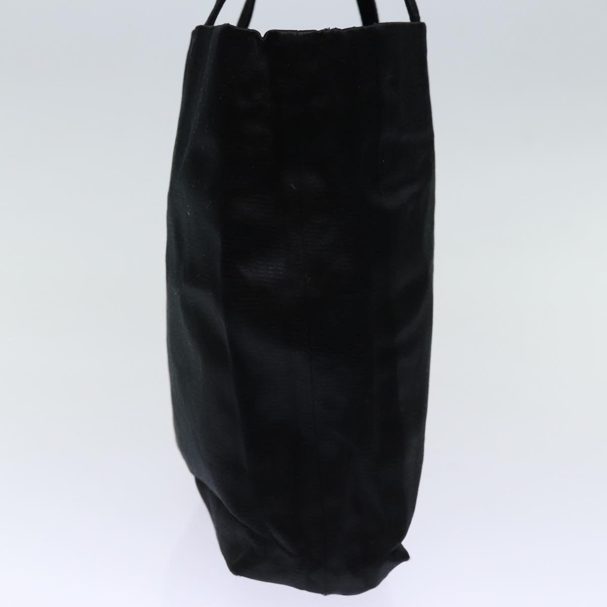 PRADA Hand Bag Satin Black  72570