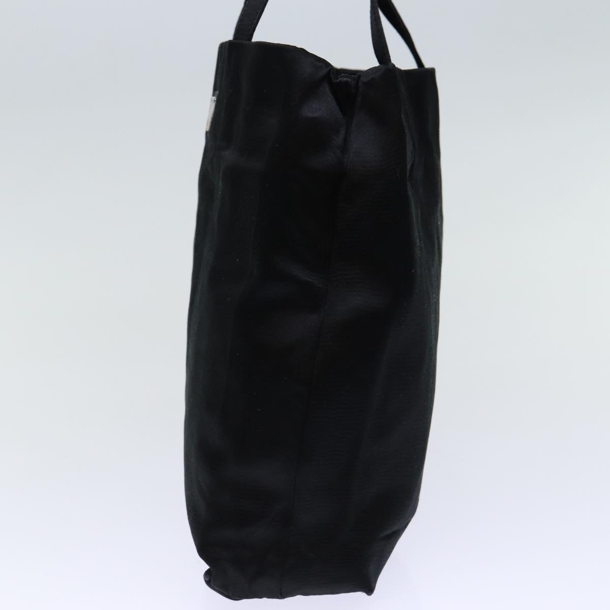 PRADA Hand Bag Satin Black  72570
