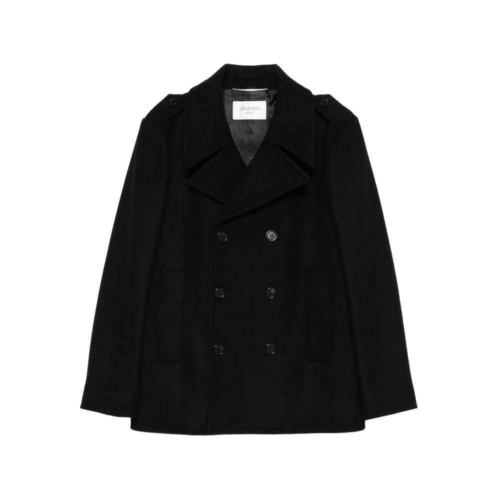 Saint Laurent Black Jackets - Blazers Men