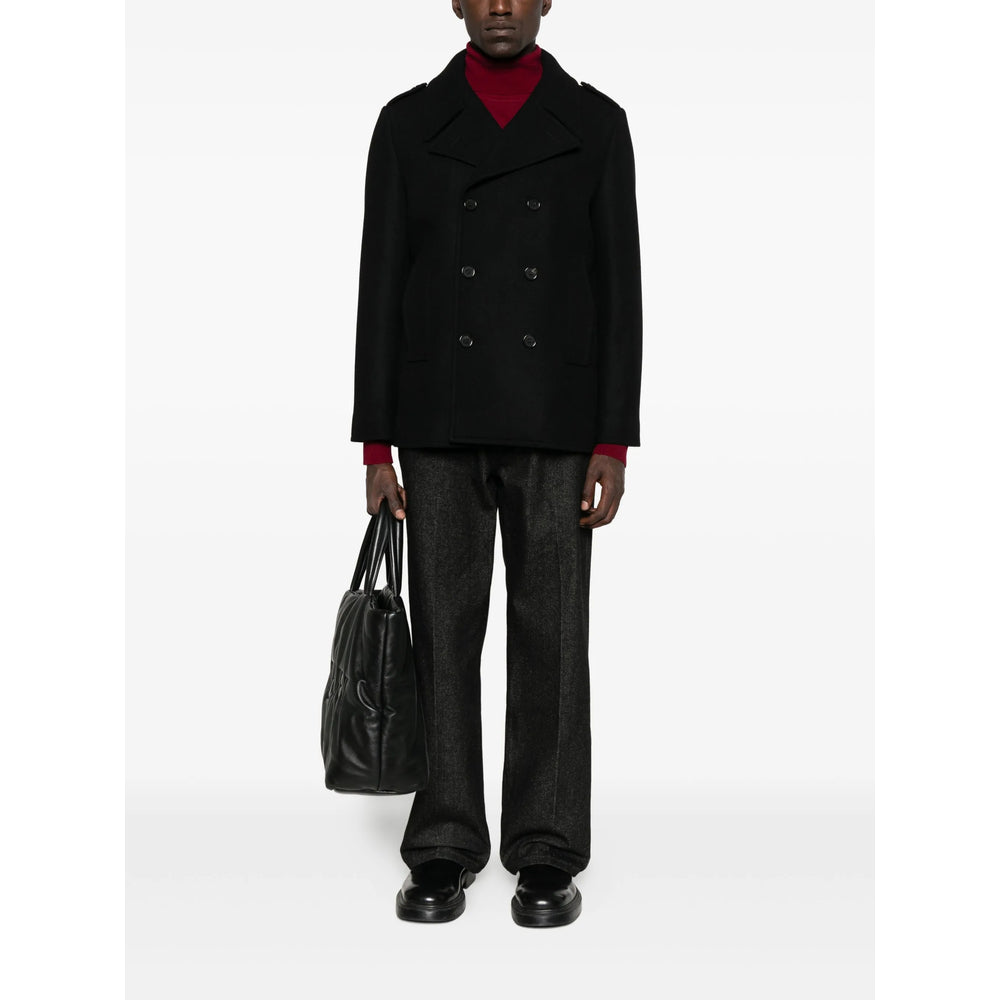 Saint Laurent Black Jackets - Blazers Men