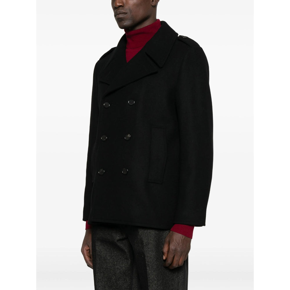 Saint Laurent Black Jackets - Blazers Men
