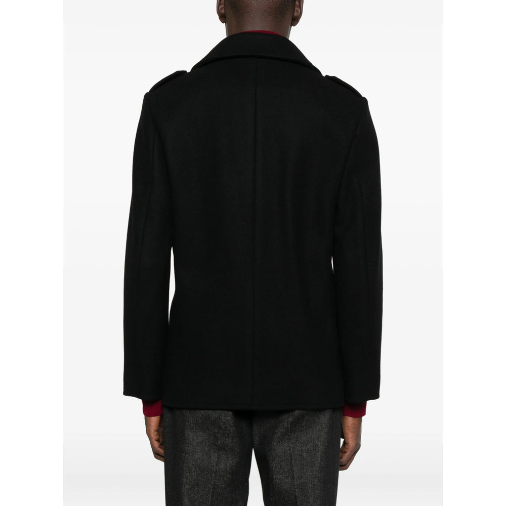 Saint Laurent Black Jackets - Blazers Men