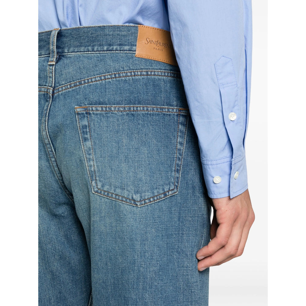 Saint Laurent Blue Denim - Regular & Straight-Leg Jeans Men