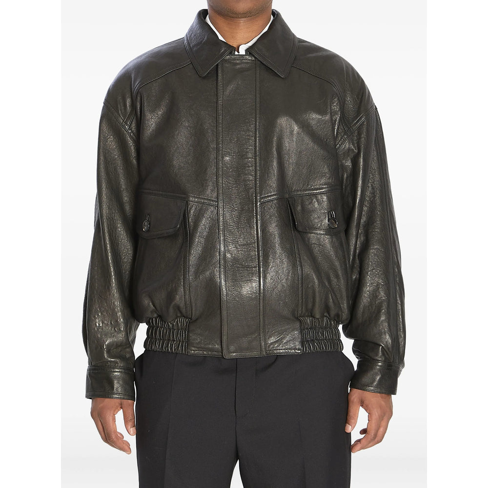 Saint Laurent Black Jackets - Leather Jackets Men