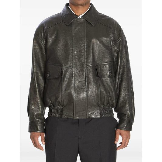 Saint Laurent Black Jackets - Leather Jackets Men