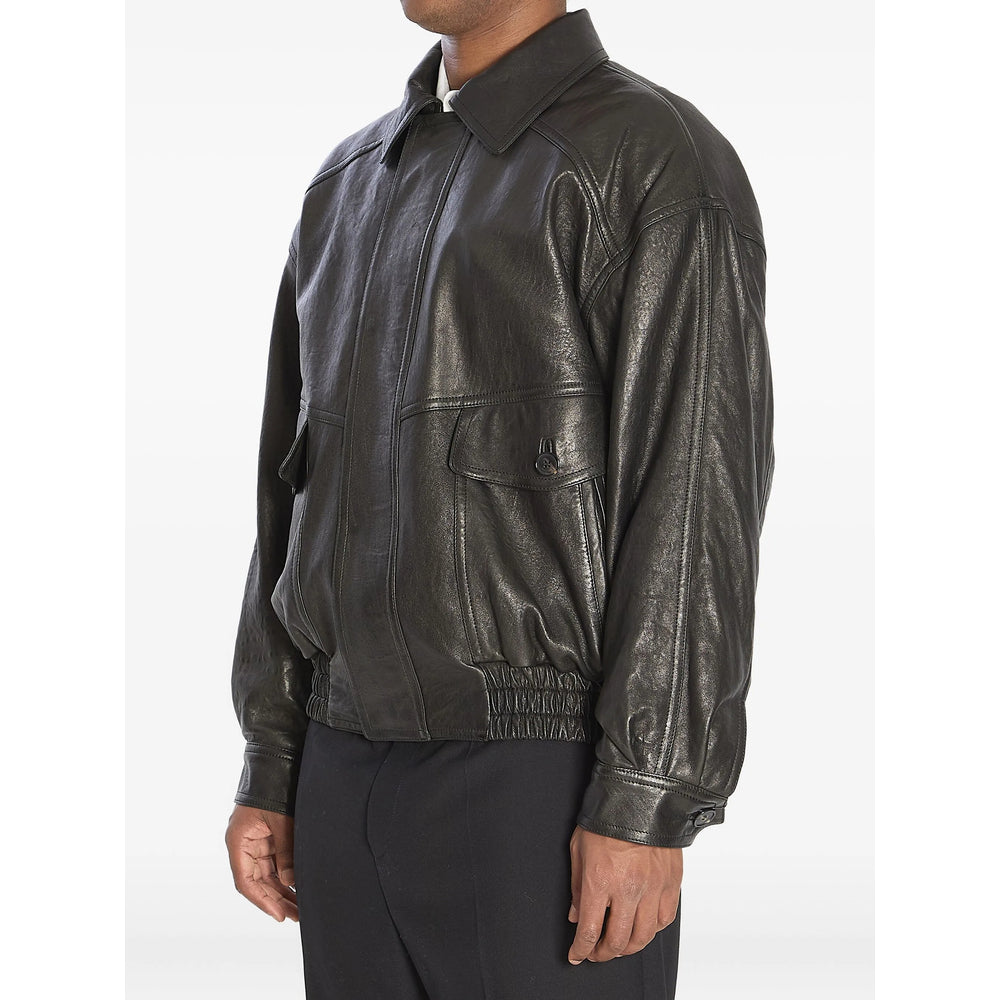 Saint Laurent Black Jackets - Leather Jackets Men