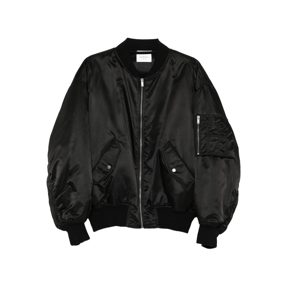 Saint Laurent Black Jackets - Bomber Jackets Men