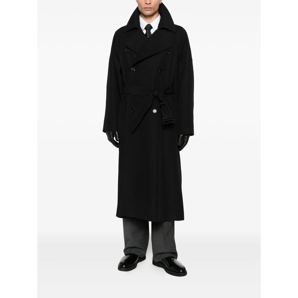 Saint Laurent Black Coats - Trench Coats Men