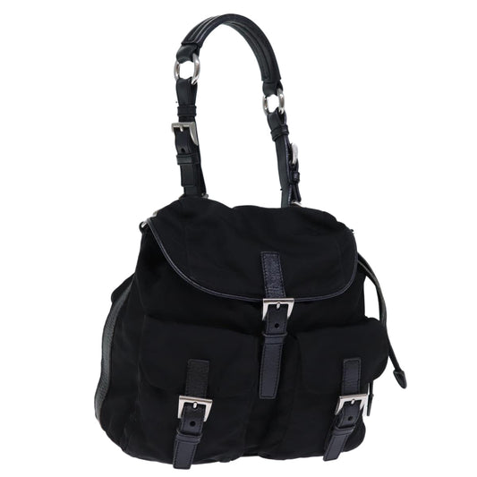 PRADA Shoulder Bag Nylon Black  72630