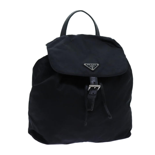 PRADA Chain Backpack Nylon Black  72700