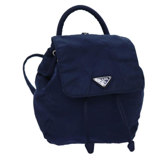 PRADA Backpack Nylon Navy  72712