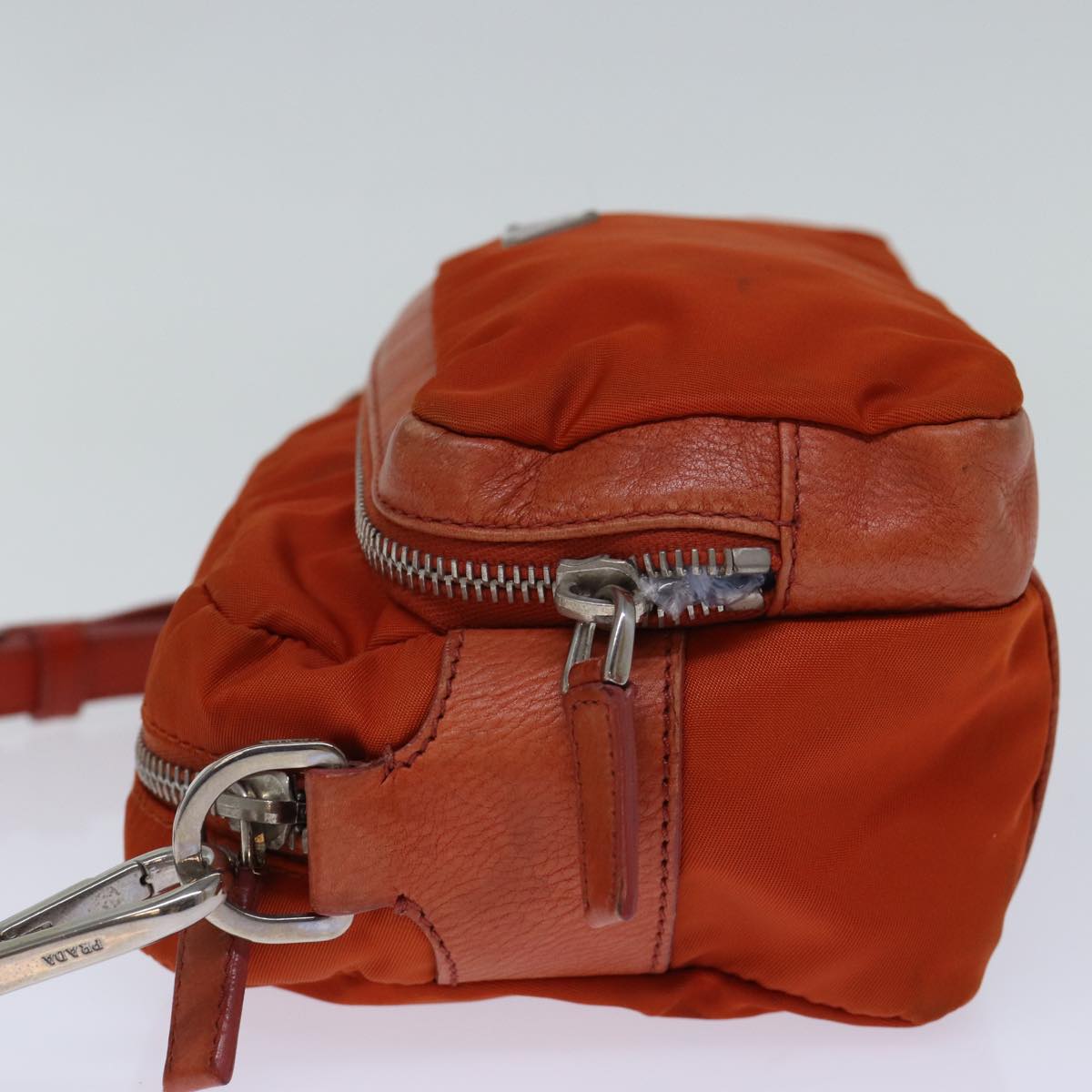 PRADA Shoulder Bag Nylon Orange  72716