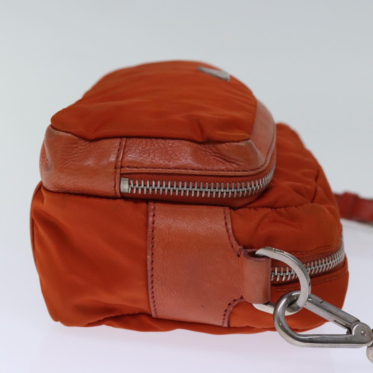PRADA Shoulder Bag Nylon Orange  72716