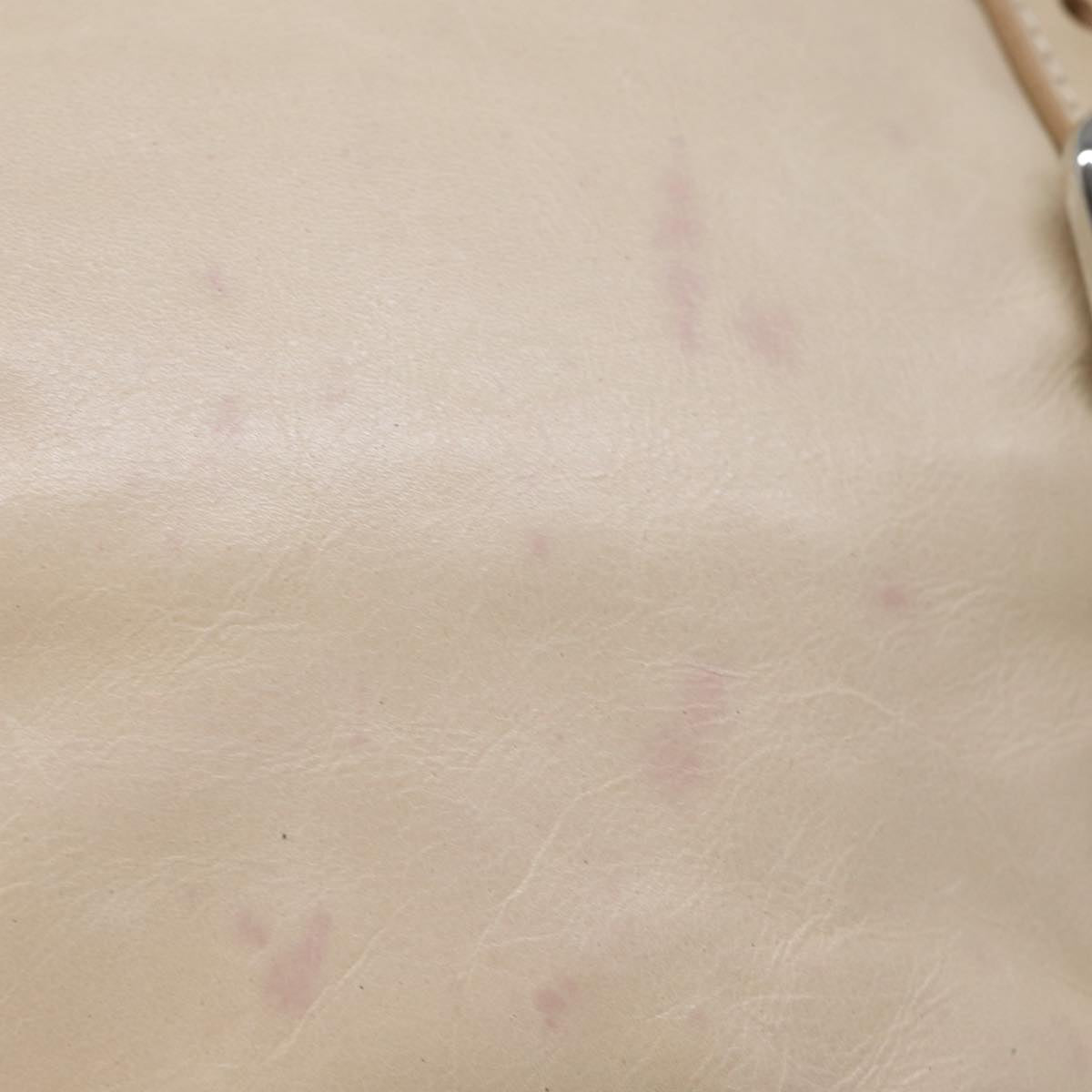 PRADA Shoulder Bag Leather Beige  72717
