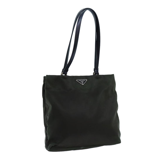 PRADA Hand Bag Nylon Khaki  72729