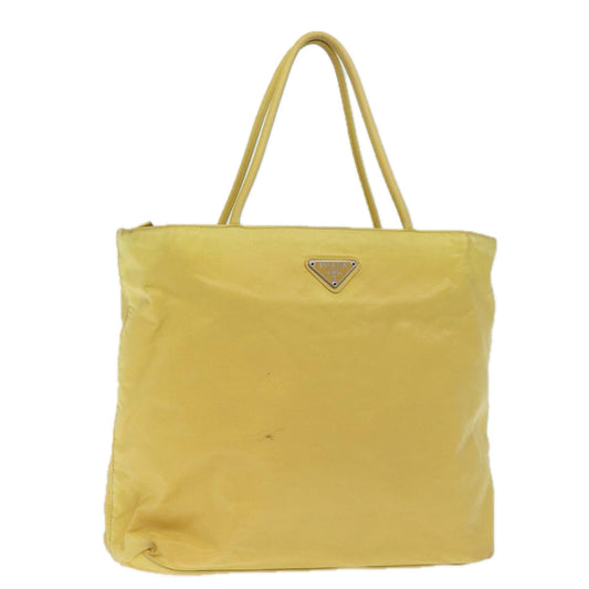 PRADA Hand Bag Nylon Yellow  72745