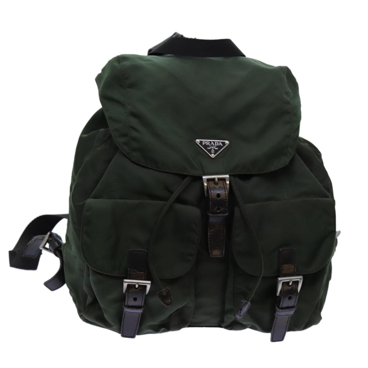 PRADA Backpack Nylon Khaki  72783