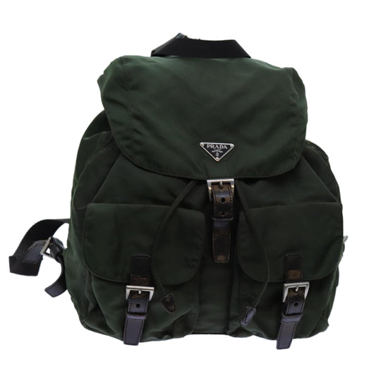 PRADA Backpack Nylon Khaki  72783