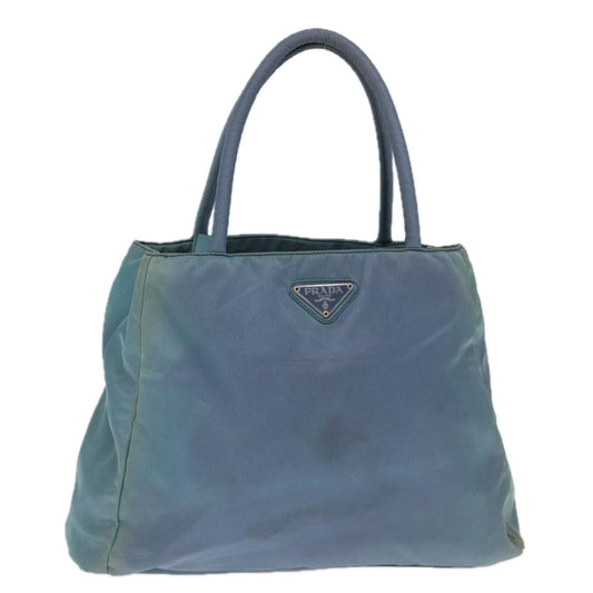 PRADA Hand Bag Nylon Blue  72857