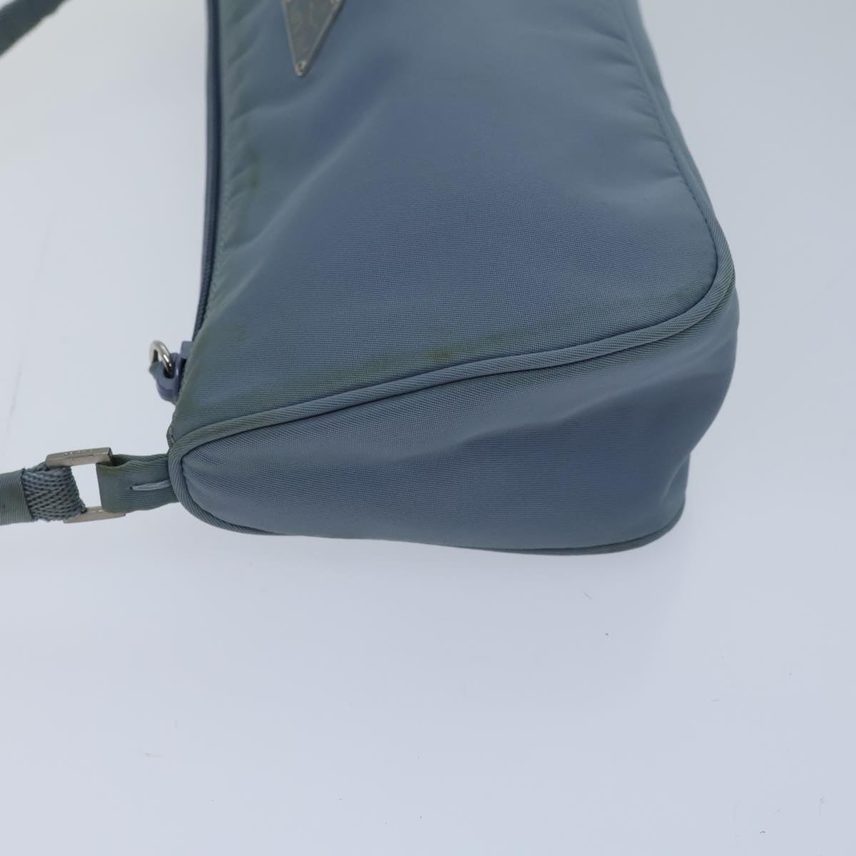 PRADA Accessory Pouch Nylon Light Blue  72954