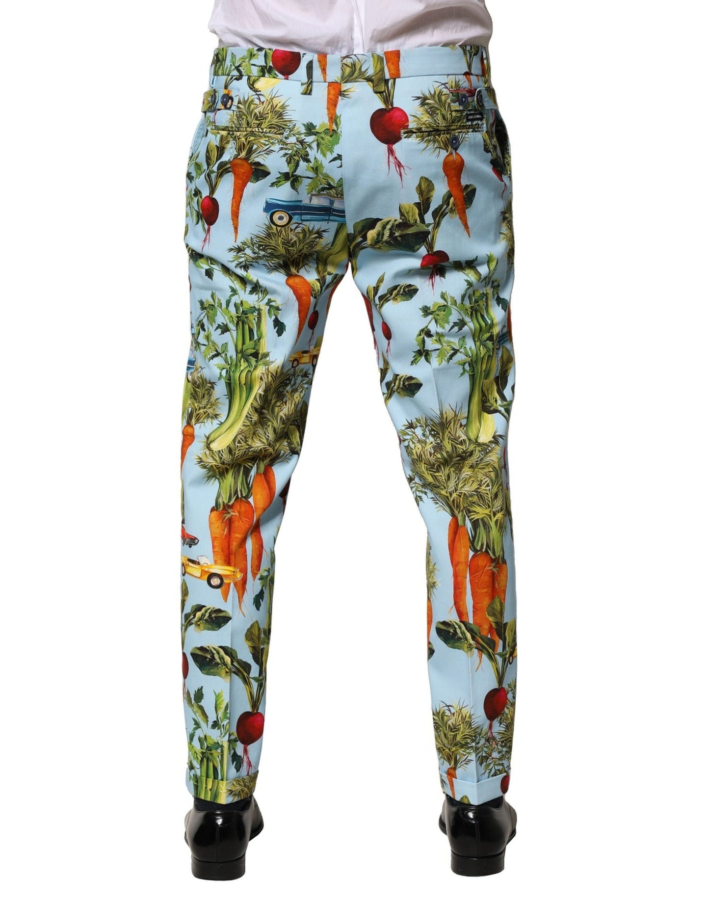 Dolce & Gabbana Multicolor Cotton Tapered Men Men's Pants